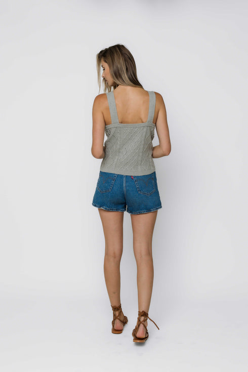 Madelyn-Cabled Sweater Cami